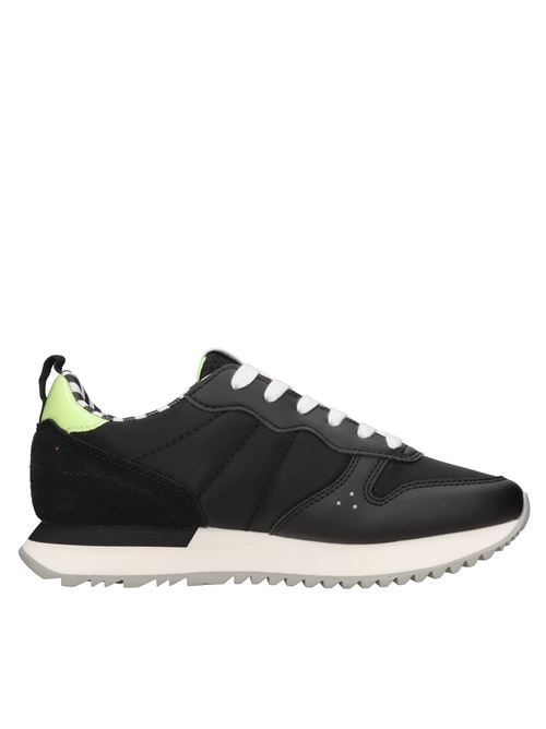 Sneakers in camoscio pelle e tessuto SUN68 | Z34212 11NERO-GIALLO